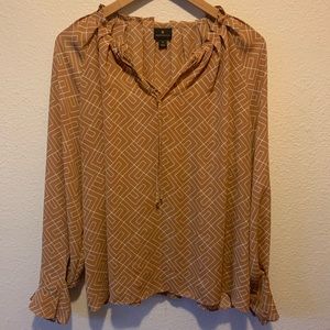 Long Sleeve Business Casual Blouse